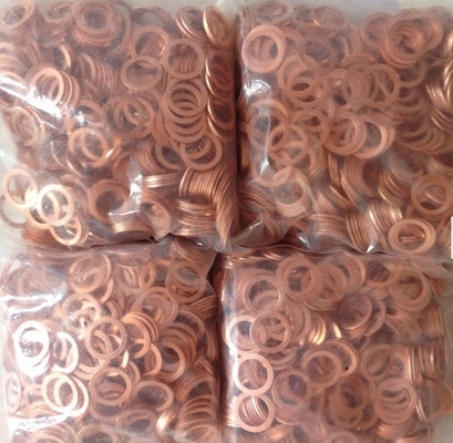Platte koperen padwasser M3 M4 M5 M6 M8 M10 M12 M14 M16 M18 M20 M22 M24 M27 M30 voor verzegelingsmaterialen