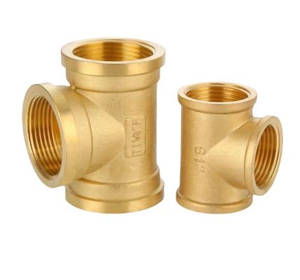 Op maat gemaakte ondersteuning OEM 1/2 &quot;-2&quot; gelijk koper buis Fitting Tee voor corrosiebestendige waterleidingen en koper koper Fittings