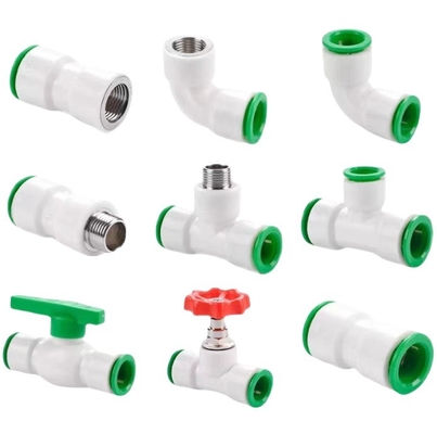 Uitstekende prestaties Ronde kop PPR Quick Pipe Fitting Water Union Plastic Reducing Adapter voor ODM Customized Support