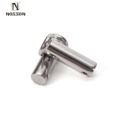 Clevis Pins Standard DIN1444 SUS304 Roestvrij staal Flat Headed Dowel Pin Fixing Pin M3 M4 M5 M6 M8 M10 Pin Shaft met gaten