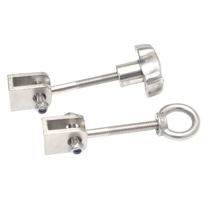 Metersysteem Imperial Inch 304 Roestvrij staal Plum Blossom Handle Schroef Stervormig Handle Rubber Hout Hand Twisted Bolt