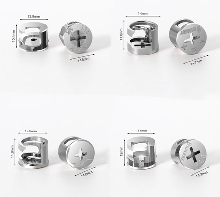 Zinklegering 10 connectoren Plug Mini Fix Cabinet Connector Cam Lock voor snelle en gemakkelijke assemblage