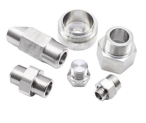 Precisie roestvrij staal aluminium titanium CNC-bewerking frezen draaiende onderdelen met drukverbinding en OBM-ondersteuning
