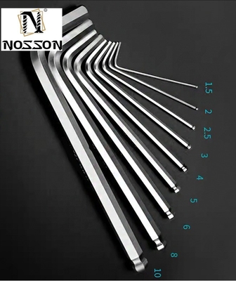 Op maat gemaakte ondersteuning ODM Populaire handgereedschappen sets Carbon Steel L Type Spanner Sleutel Hex Spanner Allen Hex Sleutel voor dagelijkse reparatie en onderhoud