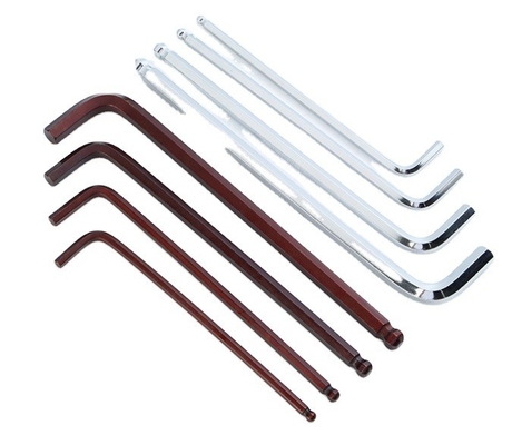Chroomgeplatte Allen Hex Sleutel Z en L Type Wrench 1.5mm 2mm 2.5mm 3mm 4mm 5mm 6mm 8mm 10mm voor OBM Support Taily OEM Silver