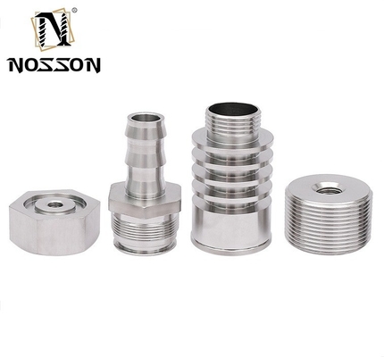Precisie roestvrij staal aluminium titanium CNC-bewerking frezen draaiende onderdelen met drukverbinding en OBM-ondersteuning