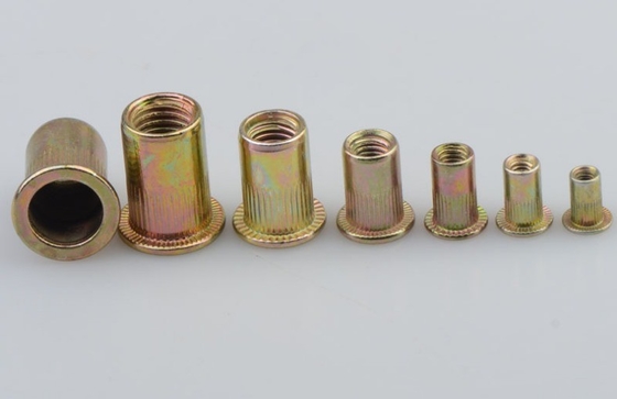 17*10*2.3 Titanium Cross Border Carbon Steel Kleur Plated Zink Verticale Graan Flat Head Rivet Nut Combination Set 150pcs