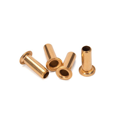 ANSI/ASME Standaard staal DIN7339 Messing Oogje Flat Head Hollow Tubular Rivets voor industriële productie Bright Finish