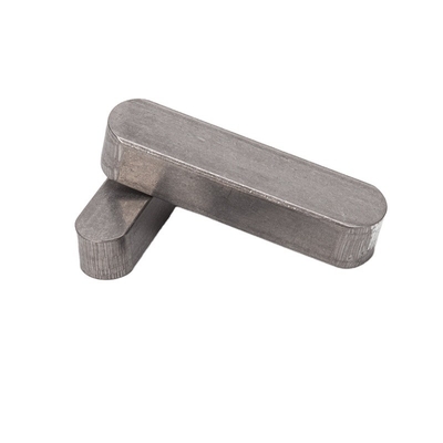Zinkgeplatte BS standaard roestvrij staal DIN6885 Type A Dubbel Ronde Einden As Parallelle Pin Vlak Sleutel 8mm 10mm 12mm 14mm 16mm 20mm 25mm 30mm 35mm 40mm 50mm