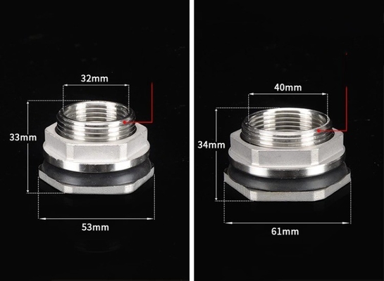 Gelijke tepelverbinding Koperen watertankverbinding 1/2&quot; 3/4&quot; 1&quot; Mannelijke Messing Pipe Single Loose Key Swivel Fittings Nut Jointer