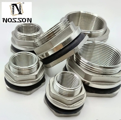 Gelijke tepelverbinding Koperen watertankverbinding 1/2&quot; 3/4&quot; 1&quot; Mannelijke Messing Pipe Single Loose Key Swivel Fittings Nut Jointer
