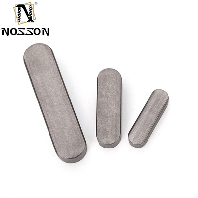 Waterbehandeling Bolten lengte 8mm ANSI Standard DIN6885 Type A Ronde Einde Schacht Sleutel Carbon Steel Vlakke Pins Parallelle Sleutel met gegalvaniseerde afwerking