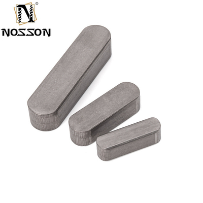 Waterbehandeling Bolten lengte 8mm ANSI Standard DIN6885 Type A Ronde Einde Schacht Sleutel Carbon Steel Vlakke Pins Parallelle Sleutel met gegalvaniseerde afwerking