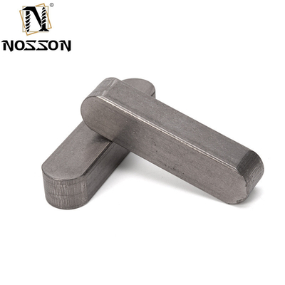 Waterbehandeling Bolten lengte 8mm ANSI Standard DIN6885 Type A Ronde Einde Schacht Sleutel Carbon Steel Vlakke Pins Parallelle Sleutel met gegalvaniseerde afwerking