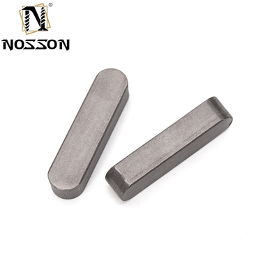 Waterbehandeling Bolten lengte 8mm ANSI Standard DIN6885 Type A Ronde Einde Schacht Sleutel Carbon Steel Vlakke Pins Parallelle Sleutel met gegalvaniseerde afwerking