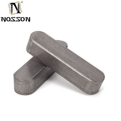 Waterbehandeling Bolten lengte 8mm ANSI Standard DIN6885 Type A Ronde Einde Schacht Sleutel Carbon Steel Vlakke Pins Parallelle Sleutel met gegalvaniseerde afwerking