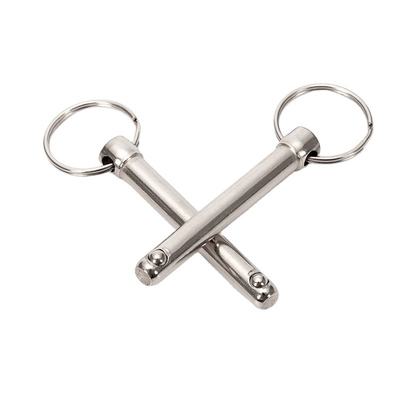 Luchtvaart Algemene industrie Stoomoxide Nitride Finish Quick Release Ball Locking Pin met Ring Customized Precision Stainless Steel