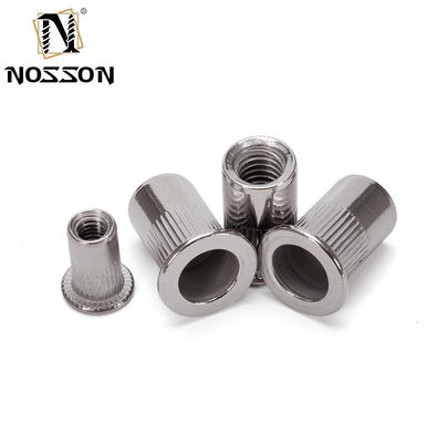 In voorraad 304 roestvrij staal Custom Carbon Steel Galvanized RoundFlat Head Blind Rivet Nut M6 M8 M10 met DIN Standard