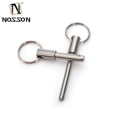 Rustvrij staal snel loslaten ballen slot trek handgreep detent ring pin met heldere afwerking en langere levensduur TiCN coating