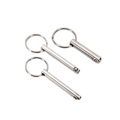 5 mm * 40 mm roestvrij staal snel loslaten bal slot pin hitch pin zilver langer leven TiCN afwerking voor veelzijdige toepassingen