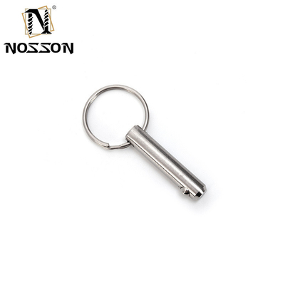 5 mm * 40 mm roestvrij staal snel loslaten bal slot pin hitch pin zilver langer leven TiCN afwerking voor veelzijdige toepassingen