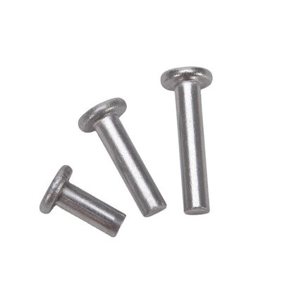 ANSI/ASME Standard Flat Head Solid Rivet Bright Finish en roestvrij staal/aluminium materiaal voor zware toepassingen