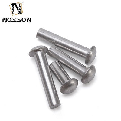 ISO-standaard metrische aluminium messing Solid Core Rivet Fastenal Flat Head Round Head Solid Mild Steel Copper Rivets met heldere afwerking