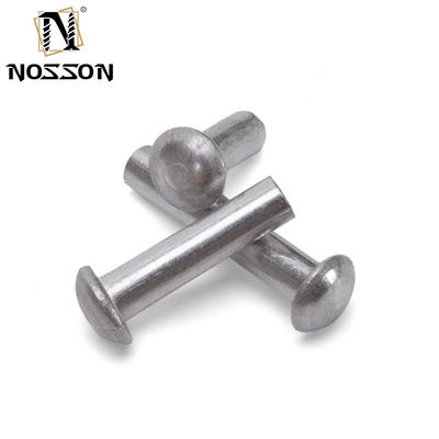 ISO-standaard metrische aluminium messing Solid Core Rivet Fastenal Flat Head Round Head Solid Mild Steel Copper Rivets met heldere afwerking