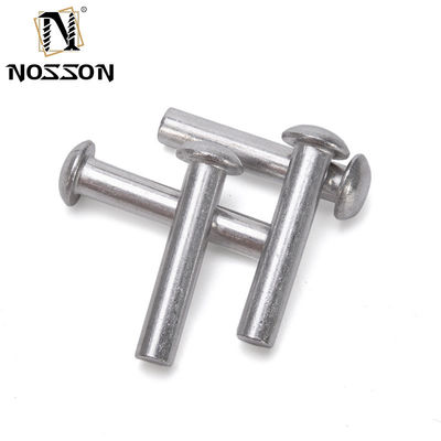 ISO-standaard metrische aluminium messing Solid Core Rivet Fastenal Flat Head Round Head Solid Mild Steel Copper Rivets met heldere afwerking