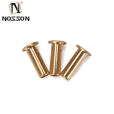 Messing Metalen Oogjes Holle Rivet Nut Koper Door Hole Rivet Grommets Gb876 M0.9 M1.3 1.5 2 2.3 2.5 3 3.5 4 5 6mm Helder afwerking