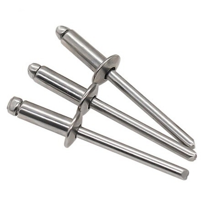 Flat Round Head Blind Rivet in helder roestvrij staal Afwerking voor duurzame bevestigingsvereisten met behulp van Pull Rivet