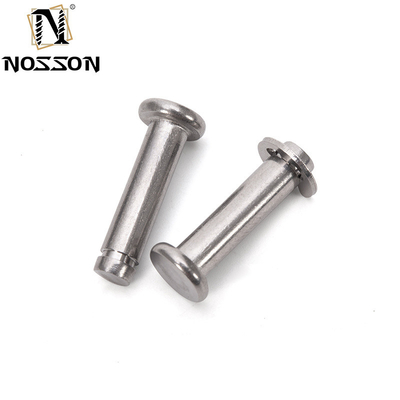 DIN1444 Standard Clevis Pins Non-Thread Round Flat Head Safety Lock Pin met R Clip Hole in aangepast roestvrij staal