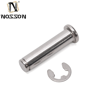 DIN1444 Standard Clevis Pins Non-Thread Round Flat Head Safety Lock Pin met R Clip Hole in aangepast roestvrij staal