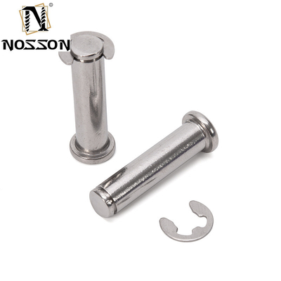 DIN1444 Standard Clevis Pins Non-Thread Round Flat Head Safety Lock Pin met R Clip Hole in aangepast roestvrij staal