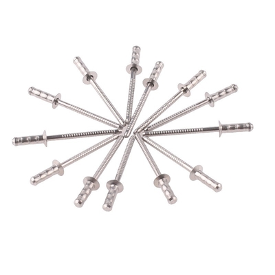 2.4-6.4mm Duurzame ronde kop open einde pop kern-trekende roestvrijstalen blinde klinkers voor waterdichte toepassingen in de industrie