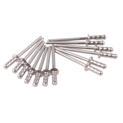 2.4-6.4mm Duurzame ronde kop open einde pop kern-trekende roestvrijstalen blinde klinkers voor waterdichte toepassingen in de industrie