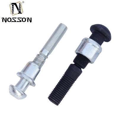 Heldere afwerking C50L Dome Head Ring Grooved Lock Bolt met moer kraag hoge treksterkte ongecoat roestvrij staal ongecoat
