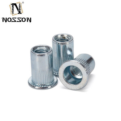 Metrische DIN Remache Tuerca Rivnut M3 M4 M5 M6 M8 M10 M12 304 roestvrij staal platte kop gekneusd draadgevoerde inzet rivetnoot