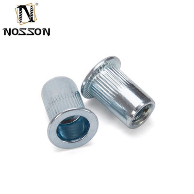 Metrische DIN Remache Tuerca Rivnut M3 M4 M5 M6 M8 M10 M12 304 roestvrij staal platte kop gekneusd draadgevoerde inzet rivetnoot