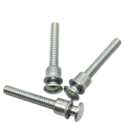 Roestvrij staal High Precision Ring Bolt and Collar Ring-Grooved Rivets Bright Finish voor bouwprojecten