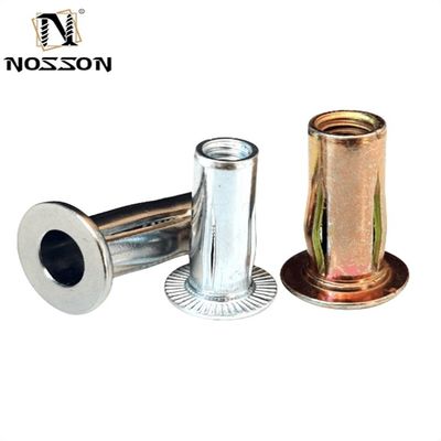 Gezondheidszorg Metrische roestvrij staal gegalvaniseerd zink staal Pre-bolbede draadloze inzetstukken gesloten lichaam inzetstukken kruisnoot plus noot lantaar rivetnoot