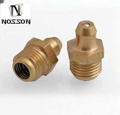 DIN-standaard M12 M10 M8 M6 1/8 1/4 roestvrij staal rechte 304 vetterige tepels NPT olie mond voor de leiding boter pistool fittings