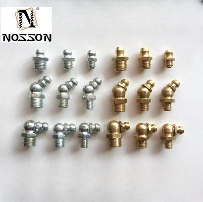DIN-standaard M12 M10 M8 M6 1/8 1/4 roestvrij staal rechte 304 vetterige tepels NPT olie mond voor de leiding boter pistool fittings