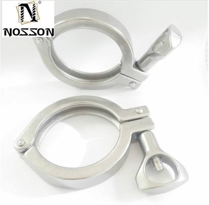 Casting Customized Support OBM 2 inch Sanitaire Pipe Clamp en Gasket voor Tri Clamp Fittings in roestvrij staal 304/316