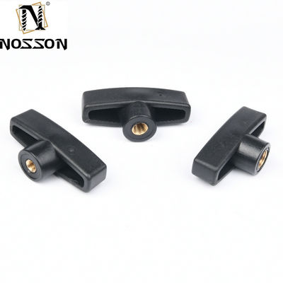 Zwarte oxide afwerking T-head plastic knop voor gemakkelijk vastklampen en strekken in de automobielindustrie