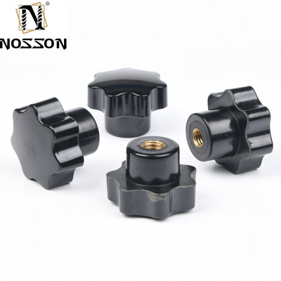 M4 M16 Plastic Bakelite 5 Star Knob Handle Nuts in ZINK PLATED Finish voor chemische toepassingen in de algemene industrie