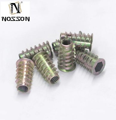 Meubelen van roestvrij staal Houtinsertnoot M5 M6 M8 Gedrukt insert voor houtmetersysteem en gezondheidszorg