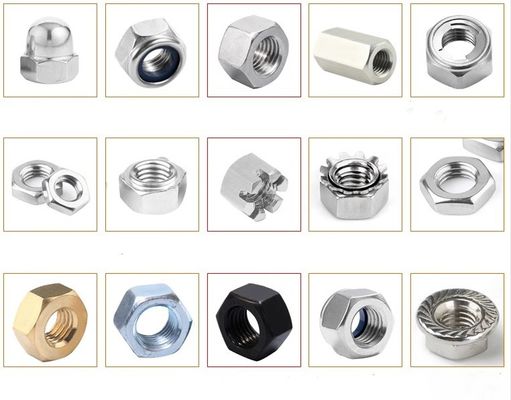 Op maat gemaakte hexagrommatische cap-moeren van roestvrij staal voor meetsysteem Imperial Inch JIS-standaard in de algemene industrie