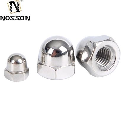 7mm Kleuropties Roestvrij staal 201/304/316 Hex Dome Cap Nuts met blauwe fosfaat afwerking en metrisch meetsysteem