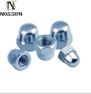 7mm Kleuropties Roestvrij staal 201/304/316 Hex Dome Cap Nuts met blauwe fosfaat afwerking en metrisch meetsysteem